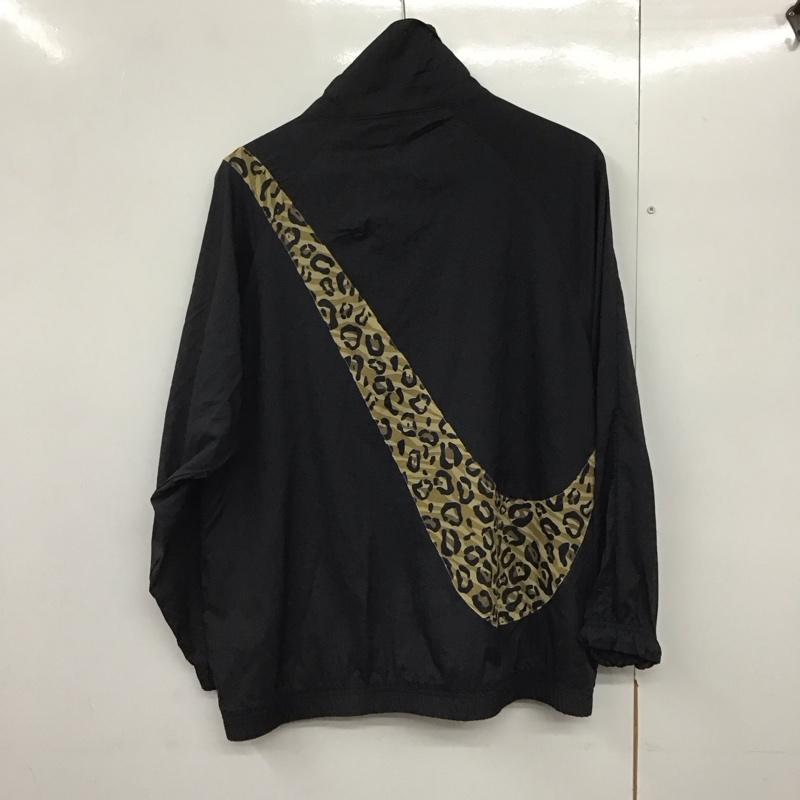 ナイキ NIKE ジャケット、上着 ジャケット、ブレザー CT1699-010 スウッシュウィメンズウーブンジャケット S ヒョウ柄・レオパード柄 黒 / ブラック /  レディース USED 古着 中古 10141967