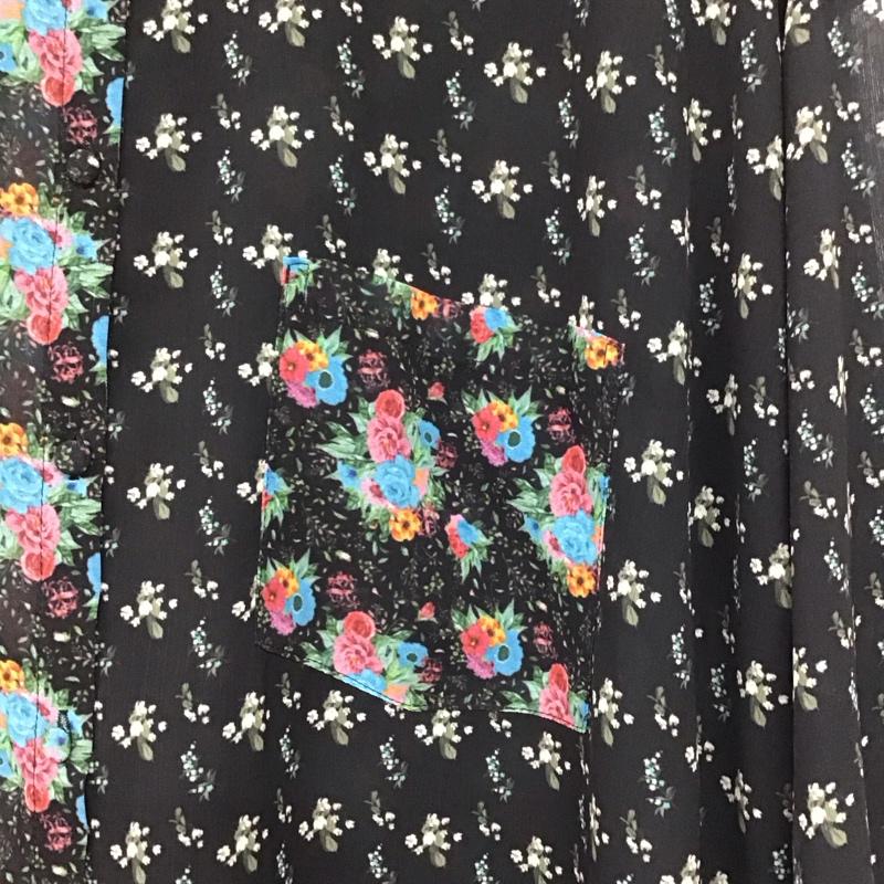 ジュエティ jouetie ワンピース ロングスカート 081740301401-03 膝下丈 シャツワンピース 長袖 M 花柄 マルチカラー / マルチカラー /  レディース USED 古着 中古 10143938