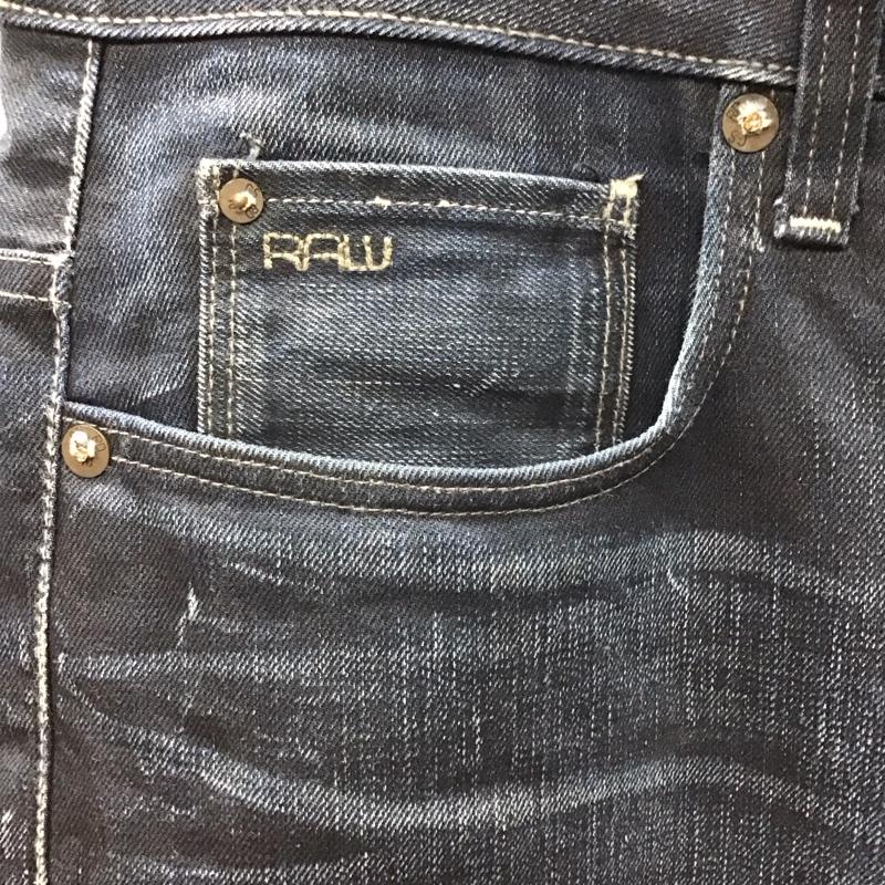 ジースターロゥ G-STAR RAW パンツ デニム、ジーンズ スリムパンツ カジュアルパンツ ジーンズ 32インチ 無地 インディゴ / インディゴ /  メンズ USED 古着 中古 10117442