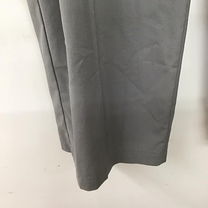ジーナシス JEANASIS パンツ スラックス js050976cf ダブルタックワイドパンツ ワイドパンツ スラックス ストレッチ M 無地 灰 / グレー /  レディース USED 古着 中古 10132932