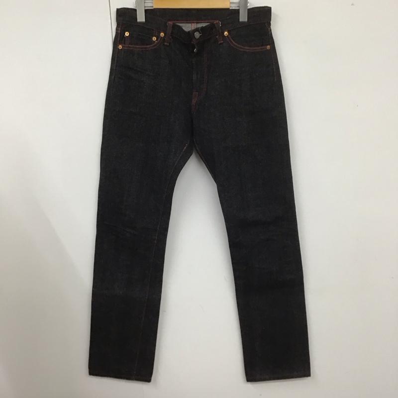 フラットヘッド The Flat Head パンツ デニム、ジーンズ デニムパンツ ストレートパンツ スリムパンツ カジュアルパンツ 32インチ 無地 黒 / ブラック /  メンズ USED 古着 中古 10107764