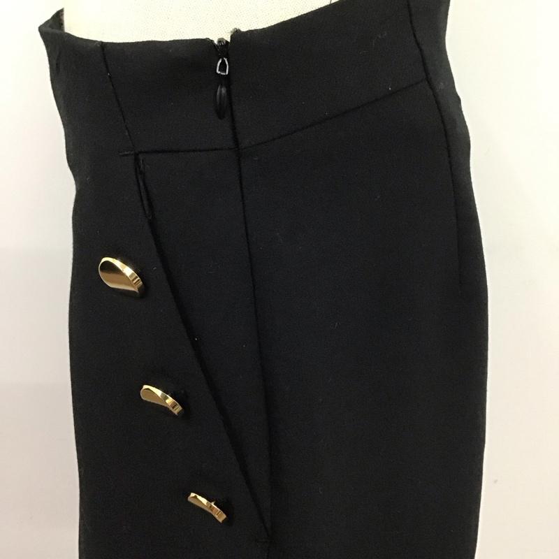 ザラ ZARA パンツ ショートパンツ 1608 032 800 ハイウエスト M 無地 黒 / ブラック /  レディース USED 古着 中古 10112981