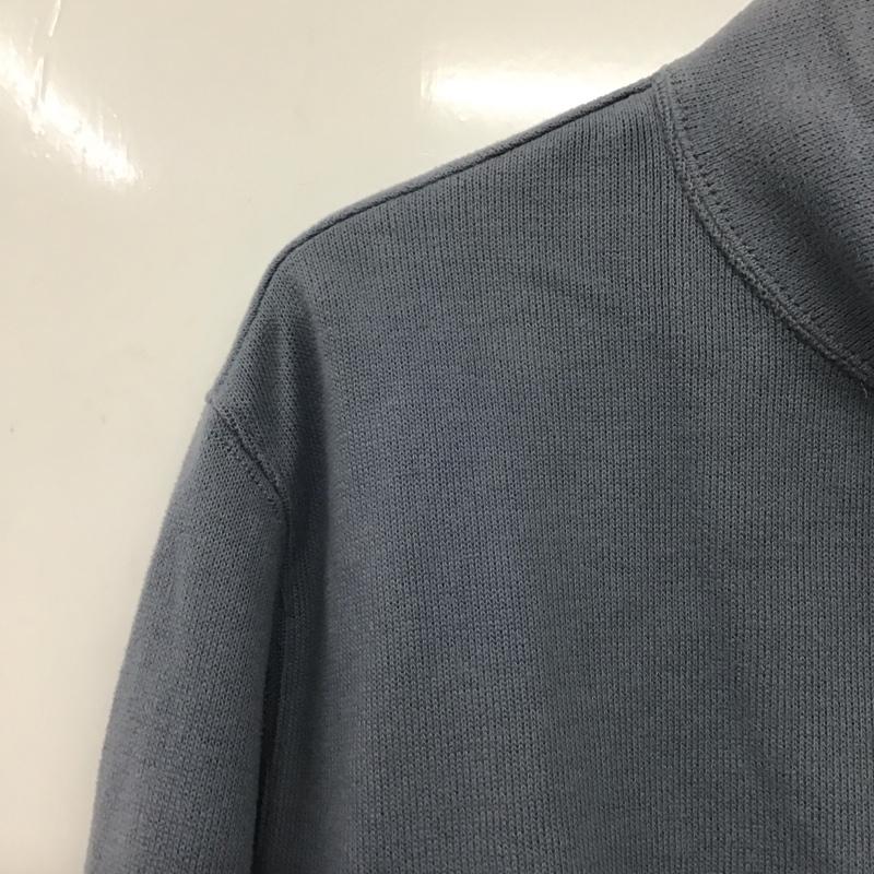 ランズエンド LANDS END ニット、セーター 長袖 長袖ニットカットソー ジップアップネック セーター L ロゴ、文字 マルチカラー / マルチカラー /  メンズ USED 古着 中古 10145666