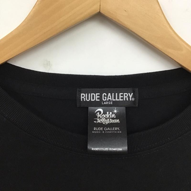 ルードギャラリー RUDE GALLERY Tシャツ 半袖 半袖カットソー プリントTシャツ クルーネックカットソー L プリント 黒 / ブラック /  メンズ USED 古着 中古 10129616