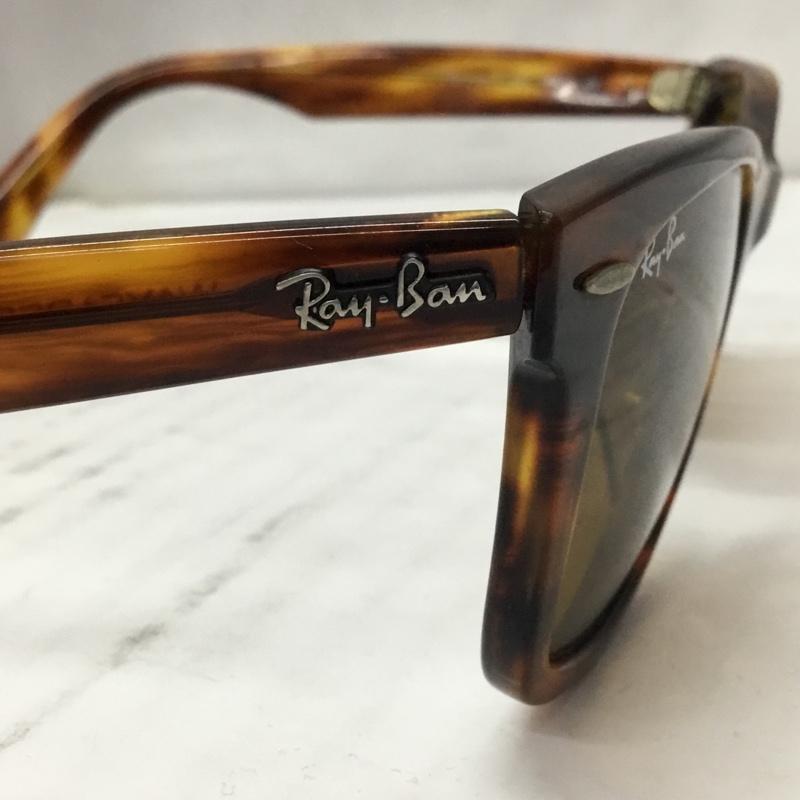 レイバン Ray-Ban めがね・サングラス サングラス RB2140-F 954 WAYFARER ケース付き ロゴ、文字 茶 / ブラウン /  メンズ USED 古着 中古 10106494