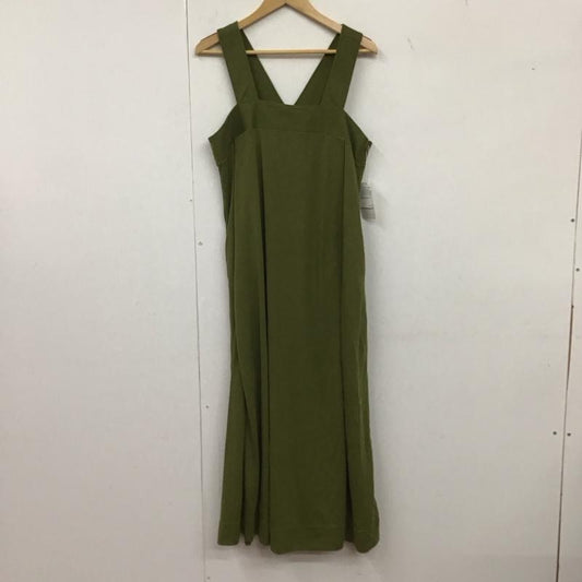 ケービーエフ KBF ワンピース ロングスカート ノースリーブワンピース ロングスカート フレアスカート 無地 カーキ / カーキ /  レディース USED 古着 中古 10135190