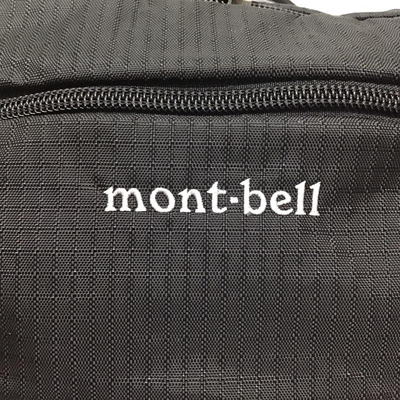 モンベル mont-bell ウエストバッグ ウエストバッグ ウエストポーチ ボディバッグ ロゴ、文字 黒 / ブラック /  メンズ USED 古着 中古 10116974