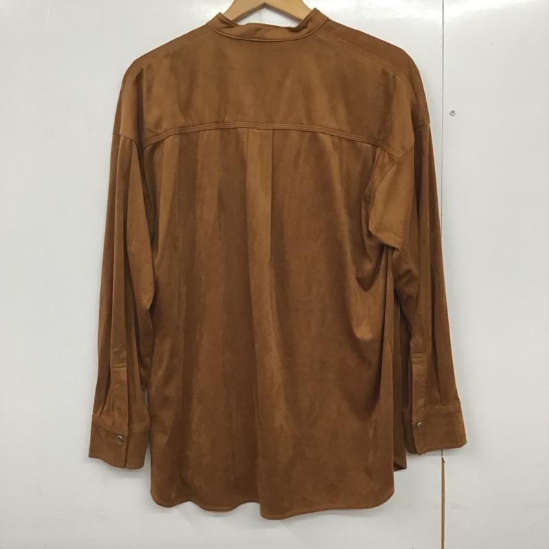 ジーナシス JEANASIS シャツ、ブラウス 長袖 JS064109MC アノラックプルオーバーシャツ FREE 無地 茶 / ブラウン /  レディース USED 古着 中古 10140694