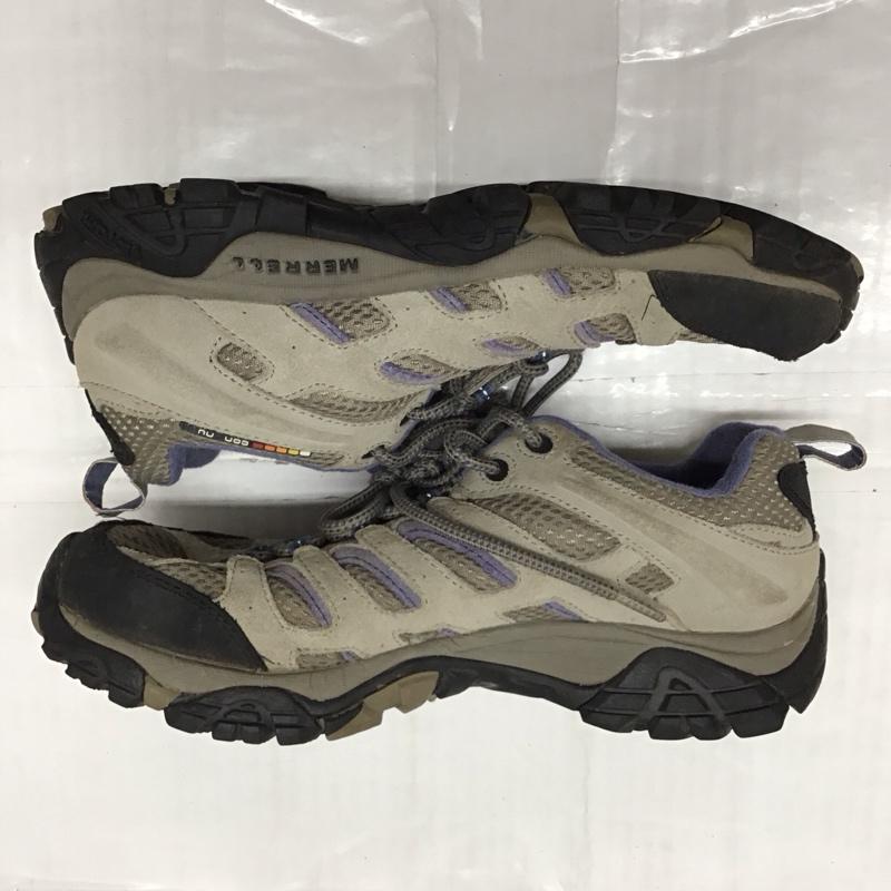 メレル MERRELL アウトドアシューズ アウトドアシューズ J57758 ハイキングシューズ US9 UK6.5 US：9 ロゴ、文字 灰 / グレー / X 黒 / ブラック / X 青 / ブルー /  メンズ USED 古着 中古 10118773