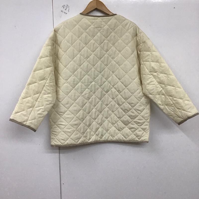 サマンサモスモス Samansa Mos2 ジャケット、上着 ジャケット、ブレザー キルティングジャケット アウター ノーカラージャケット FREE 無地 白 / ホワイト /  レディース USED 古着 中古 10129757