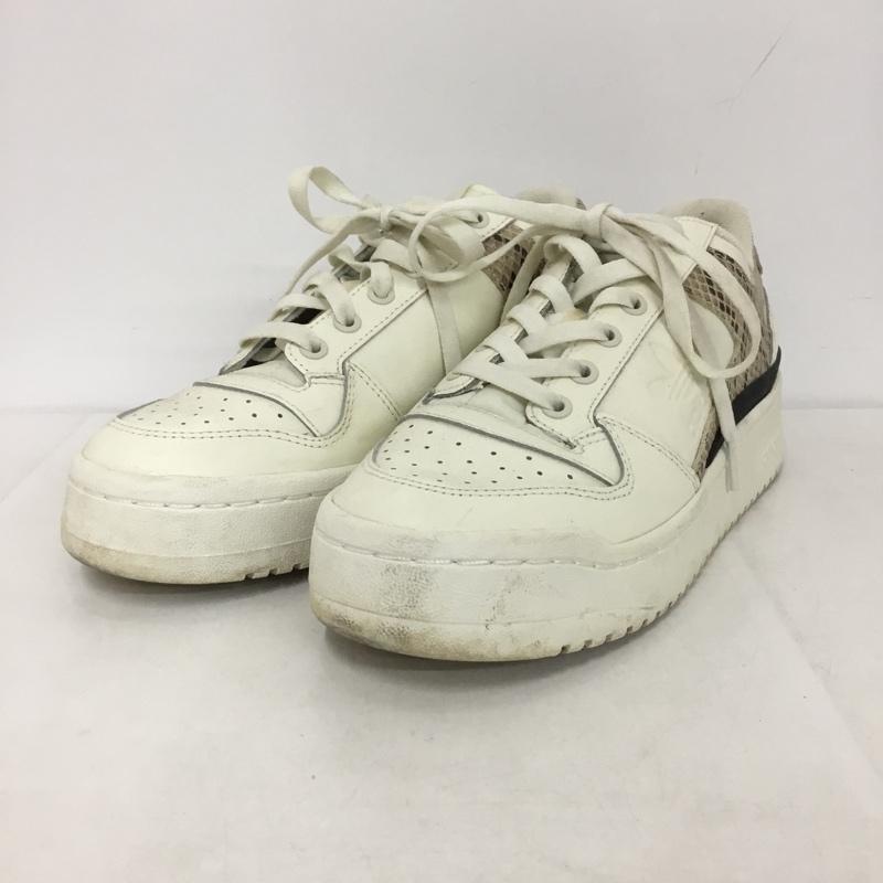 アディダス adidas スニーカー スニーカー HQ1985 FORUM BOLD W 24.5cm 24.5cm ロゴ、文字 アイボリー / アイボリー / X 黒 / ブラック / X 茶 / ブラウン /  レディース USED 古着 中古 10144826