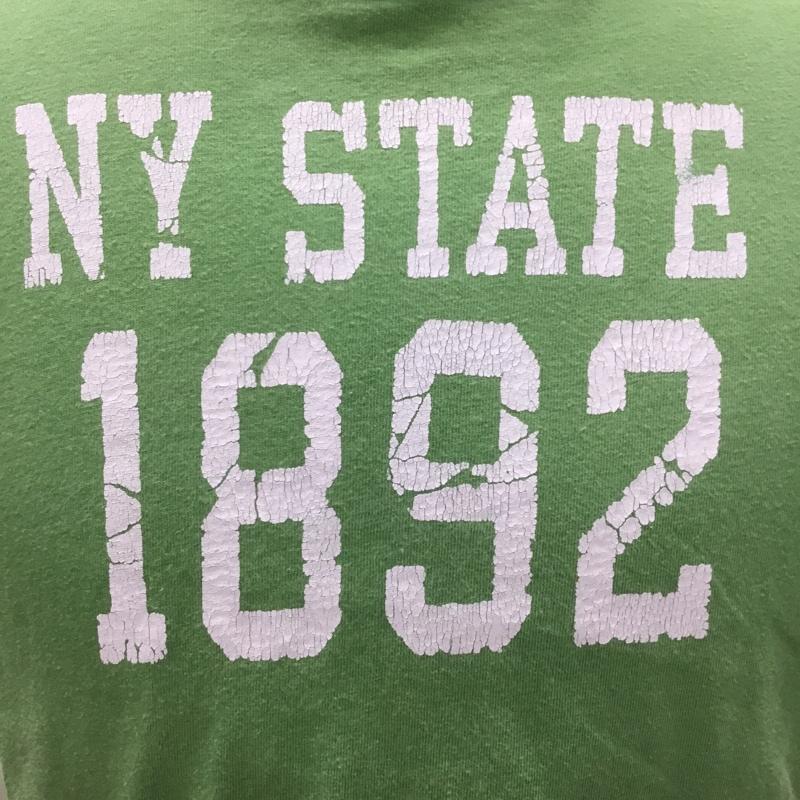 アバクロンビーアンドフィッチ ABERCROMBIE&FITCH Tシャツ 半袖 半袖カットソー プリントTシャツ クルーネックカットソー L ロゴ、文字 緑 / グリーン /  メンズ USED 古着 中古 10108966