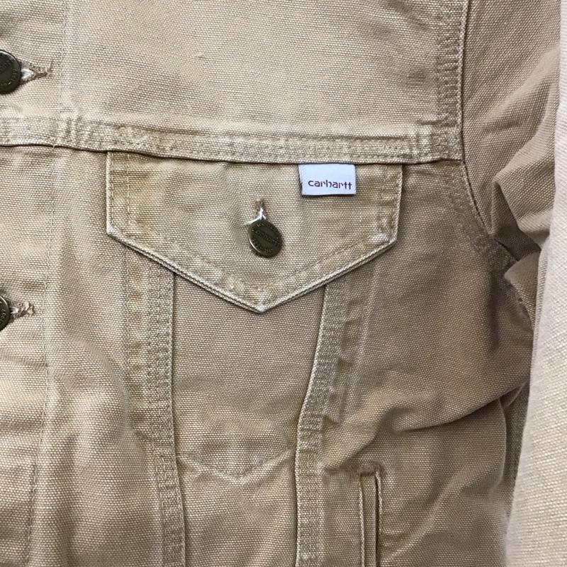 カーハート Carhartt ジャケット、上着 ジャケット、ブレザー デニムジャケット Gジャン アウター カジュアルジャケット 80s 100year 40 無地 ベージュ / ベージュ /  メンズ USED 古着 中古 10125132
