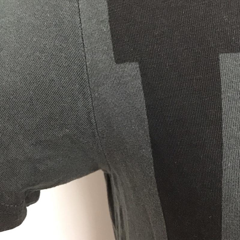 ディーゼル DIESEL Tシャツ 半袖 クルーネック S ロゴ、文字 チャコールグレー / チャコールグレー /  メンズ USED 古着 中古 10110828