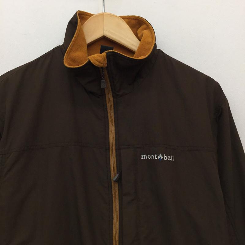 モンベル mont-bell ジャケット、上着 ジャケット、ブレザー M ロゴ、文字 茶 / ブラウン /  メンズ USED 古着 中古 10141082
