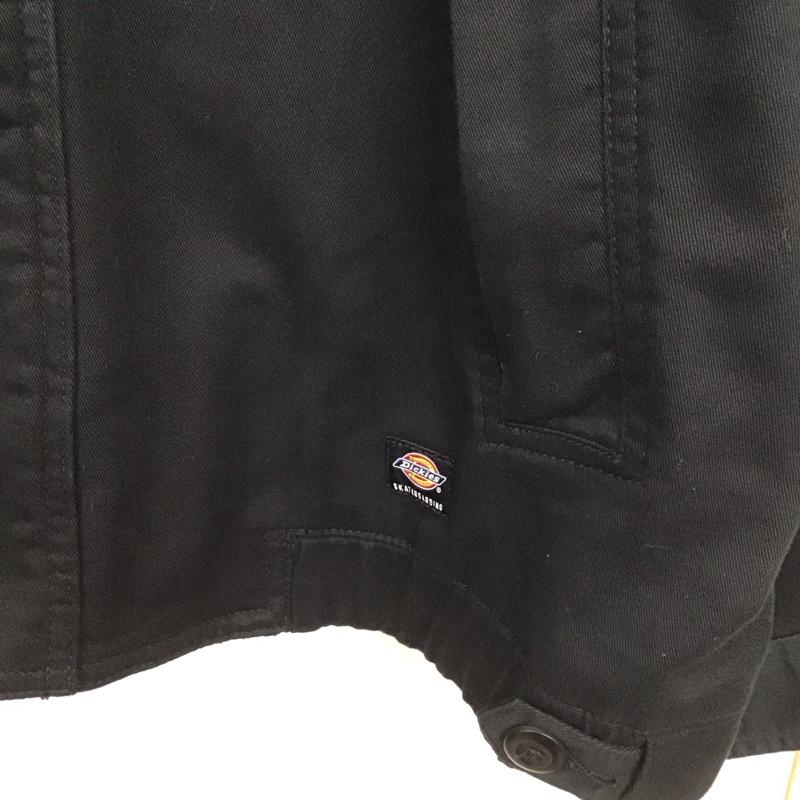 ディッキーズ Dickies ジャケット、上着 ジャンパー、ブルゾン ジップアップジャケット アウター カジュアルジャケット XL ロゴ、文字 黒 / ブラック /  メンズ USED 古着 中古 10148772