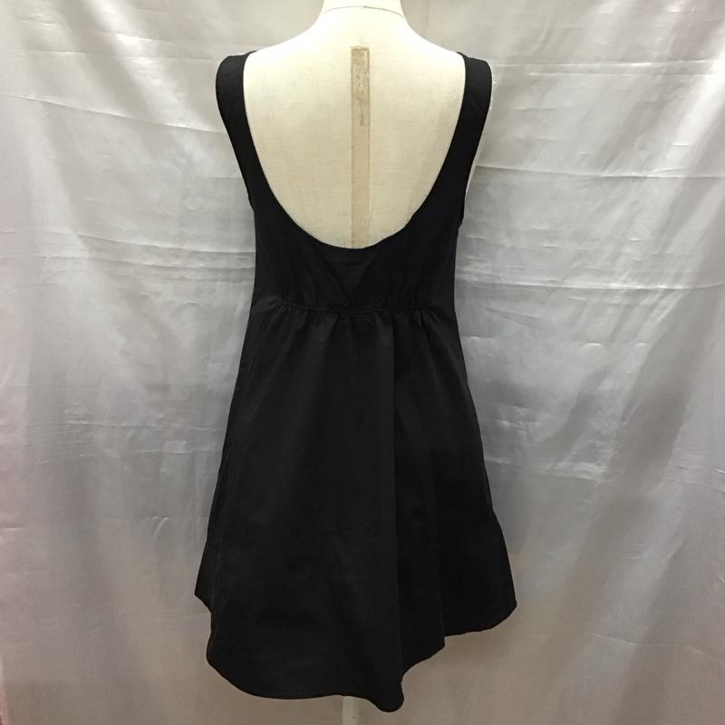 ザラ ZARA ワンピース ミニスカート ノースリーブワンピース ミニスカートワンピース タイトワンピース XS 無地 黒 / ブラック /  レディース USED 古着 中古 10117986