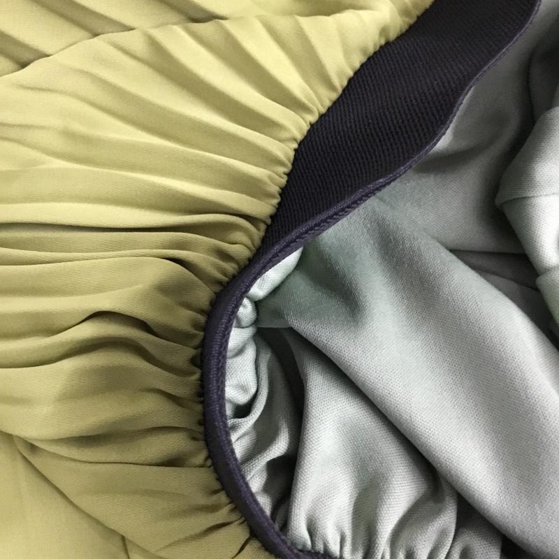 オズモーシス OSMOSIS スカート ロングスカート 593006-803S アシンメトリープリーツスカート ONE SIZE 無地 薄緑 / ライトグリーン /  レディース USED 古着 中古 10144655