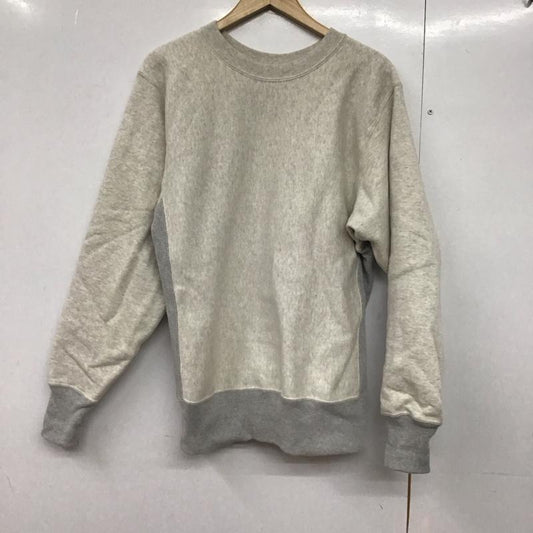 ウエアハウス WAREHOUSE トレーナー 長袖 スウェット 裏起毛 L 無地 灰 / グレー /  メンズ USED 古着 中古 10144016