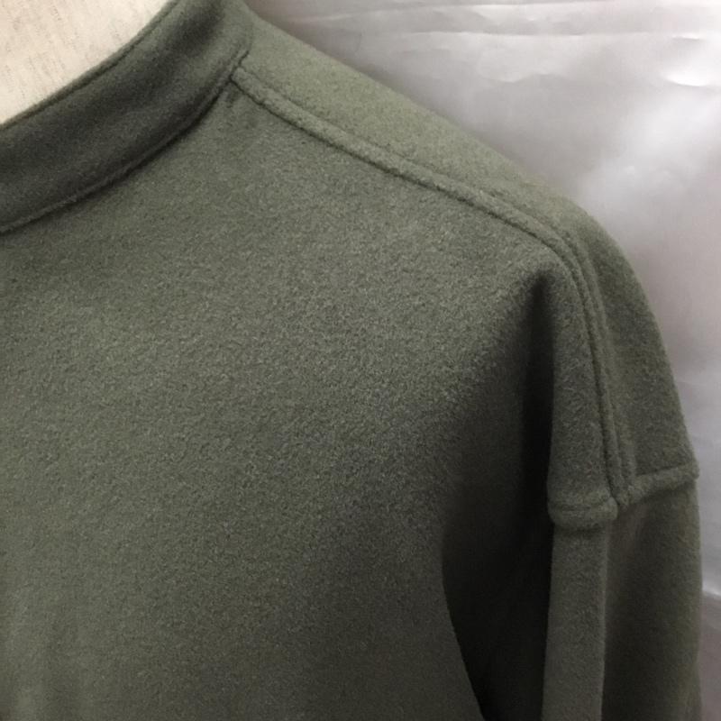 インヘリット INHERIT シャツ、ブラウス 長袖 20-011-720-6004-4-0 バンドカラー TECWOOL タグ付き M 無地 カーキ / カーキ /  メンズ USED 古着 中古 10114801