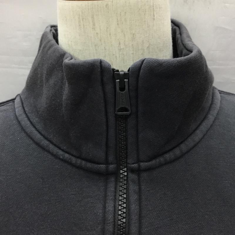 リーバイス Levi s トレーナー 長袖 A0751-0000 裏起毛 モックネック ハーフジップ スウェット M ロゴ、文字 黒 / ブラック /  メンズ USED 古着 中古 10121232