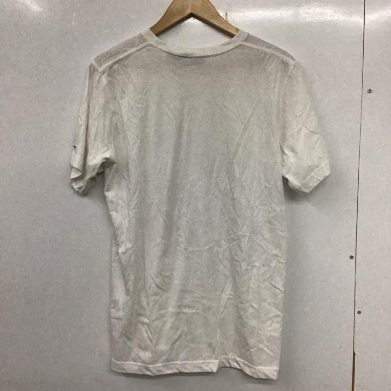 コロンビア Columbia Tシャツ 半袖 116 pu2055 半袖Tシャツ クルーネック ポケットTシャツ L ロゴ、文字 白 / ホワイト /  メンズ USED 古着 中古 10133354