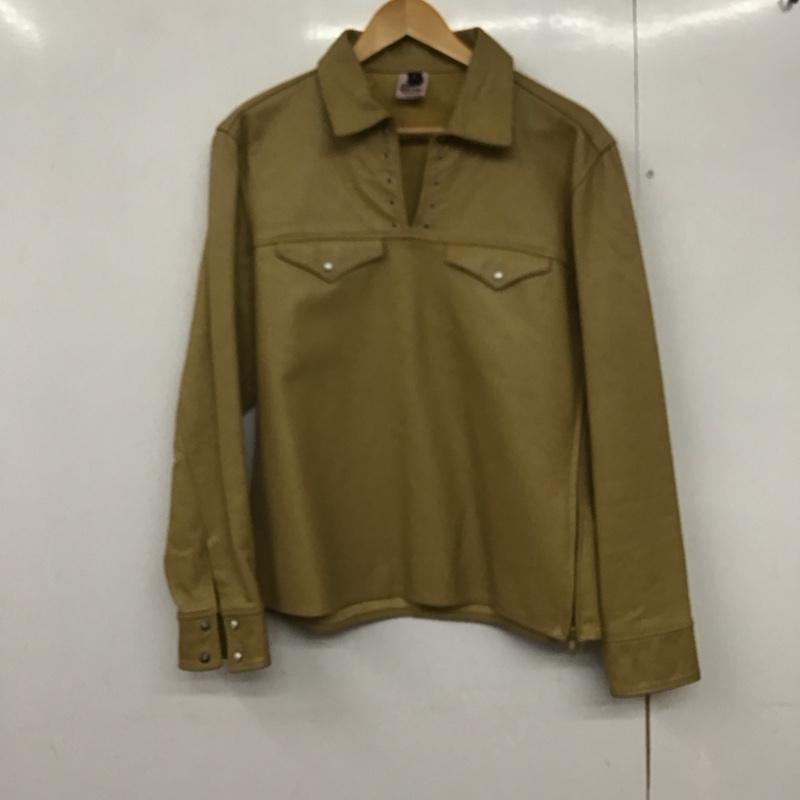 レミニッセンス REMINISCENCE ジャケット、上着 ジャケット、ブレザー レザージャケット プルオーバー サイドジップ M 無地 ベージュ / ベージュ /  メンズ USED 古着 中古 10141792