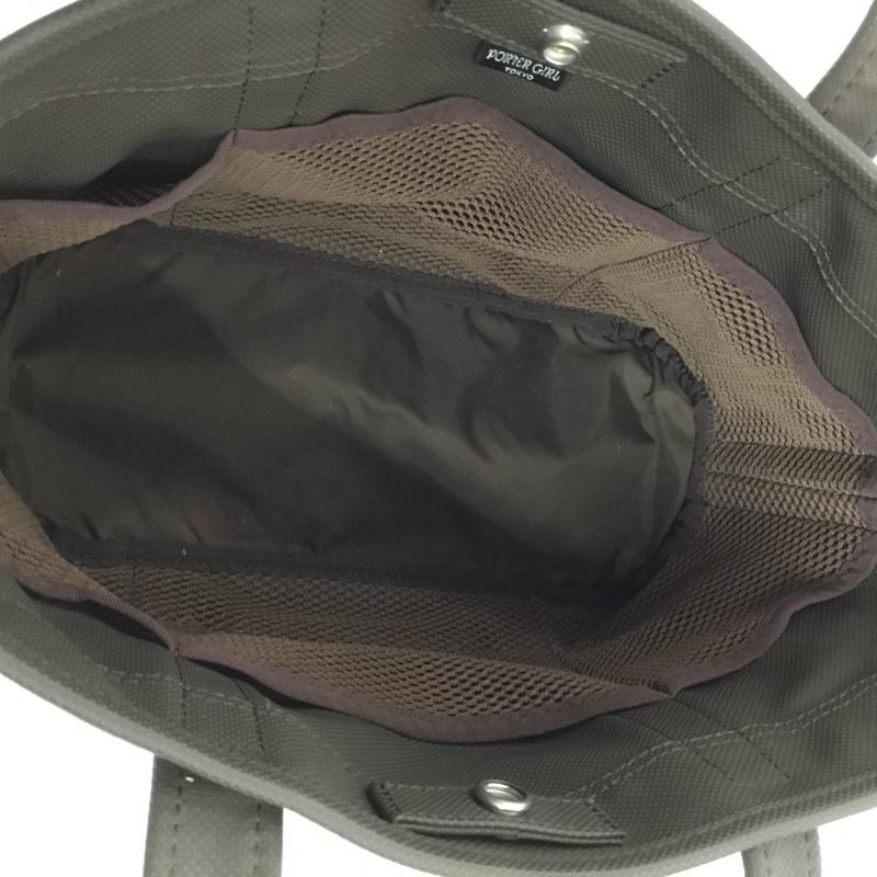 ポーターガール PORTERGIRL トートバッグ トートバッグ BOYFRIEND TOTE ロゴ、文字 カーキ / カーキ / X ダークブラウン / ダークブラウン /  レディース USED 古着 中古 10149680