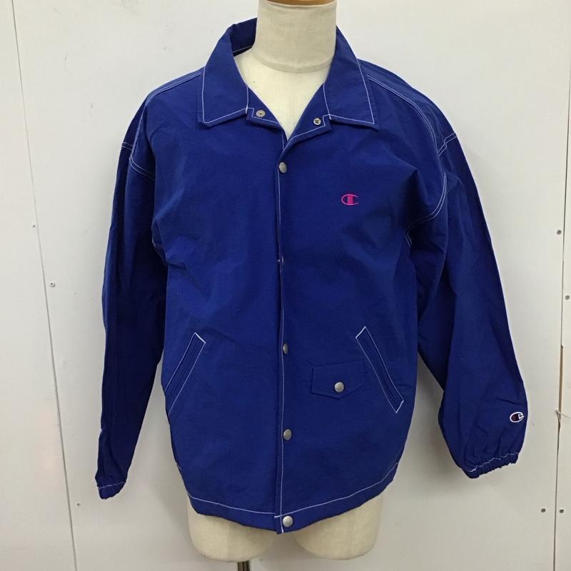 チャンピオン Champion ジャケット、上着 ジャケット、ブレザー c8-q603 19FW StandardCoachJacket カジュアルジャケット M ロゴ、文字 青 / ブルー /  メンズ USED 古着 中古 10124672