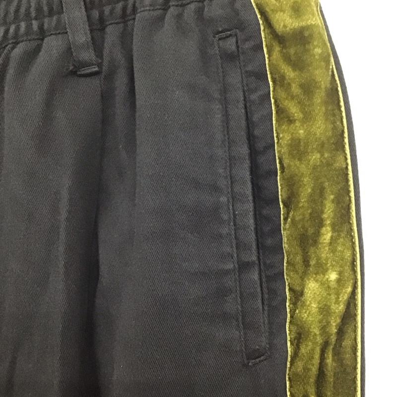 ガヴィル GAVIAL パンツ ワークパンツ、ペインターパンツ カジュアルパンツ ワークパンツ ワイドパンツ サイドラインパンツ L ロゴ、文字 黒 / ブラック / X 緑 / グリーン /  メンズ USED 古着 中古 10109796