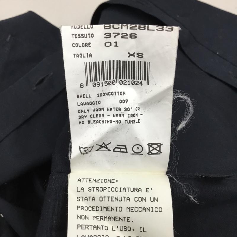 ニールバレット NEIL BARRETT シャツ、ブラウス 長袖 長袖シャツ スタンドカラーシャツ カジュアルシャツ XS 無地 紺 / ネイビー /  メンズ USED 古着 中古 10105806