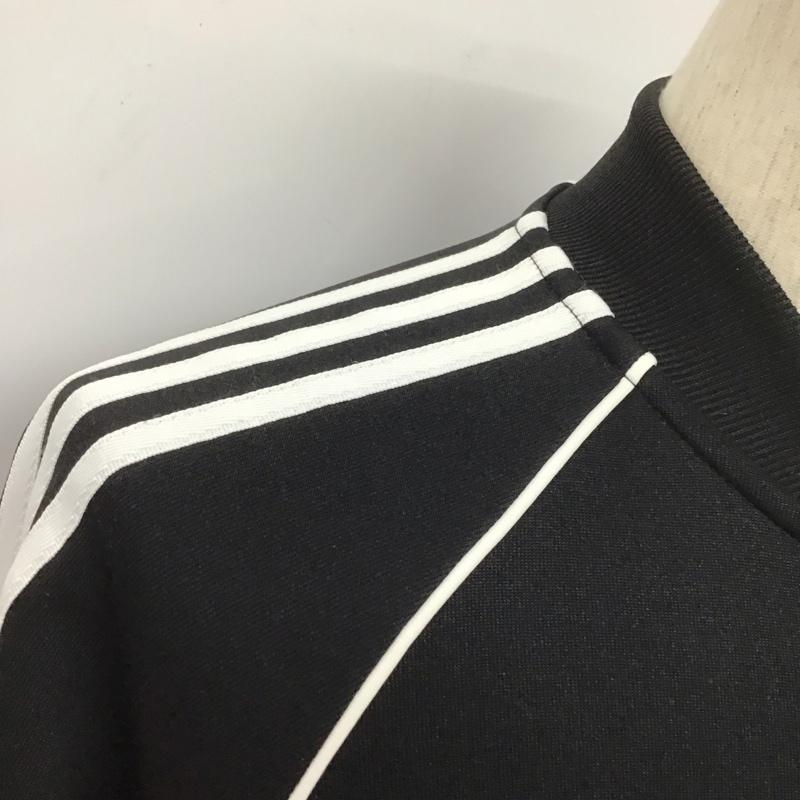 アディダス adidas ジャケット、上着 ジャンパー、ブルゾン CW1256 3ストライプ トラックトップ トラックジャケット M 無地 黒 / ブラック /  メンズ USED 古着 中古 10106269