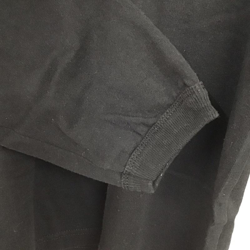 ステューシー STUSSY カットソー 長袖 長袖カットソー プリントカットソー クルーネック L ロゴ、文字 黒 / ブラック /  メンズ USED 古着 中古 10132558