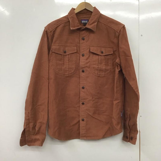 パタゴニア patagonia シャツ、ブラウス 長袖 53725FA19 ネルシャツ ワークシャツ S 無地 茶 / ブラウン /  メンズ USED 古着 中古 10145234