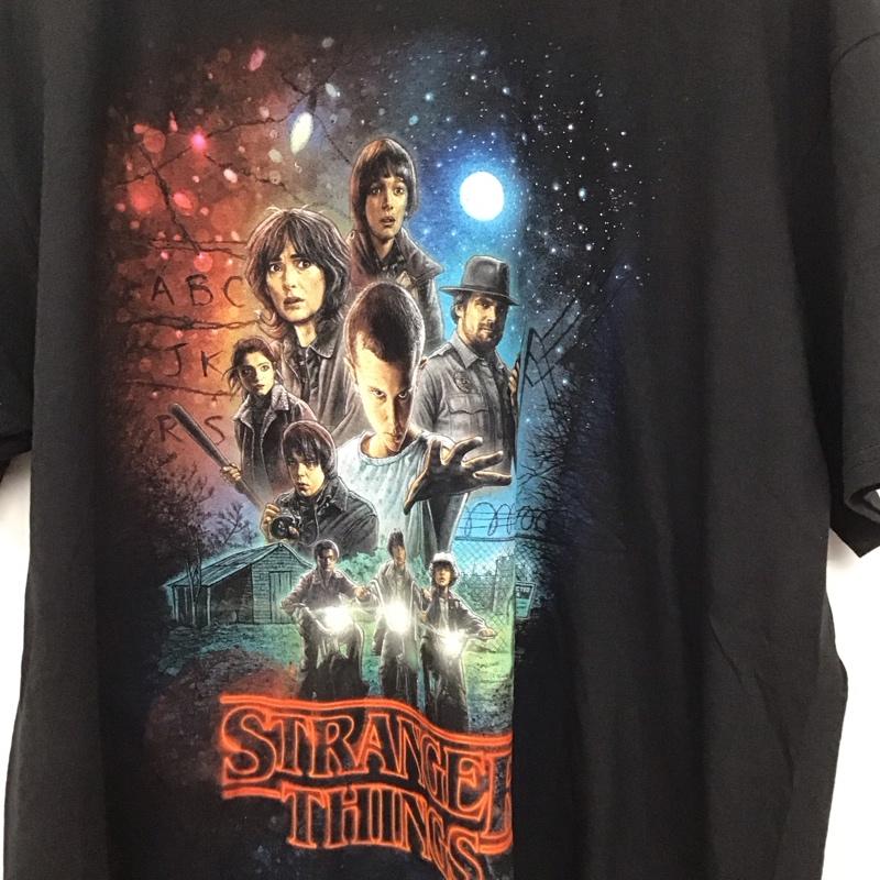 古着 USED Tシャツ 半袖 半袖カットソー プリントTシャツ クルーネックカットソー XL プリント 黒 / ブラック /  メンズ USED 古着 中古 10130111