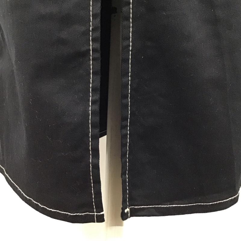 ザラ ZARA スカート ロングスカート 前スリット タイト ストレッチ XS 無地 黒 / ブラック /  レディース USED 古着 中古 10118458