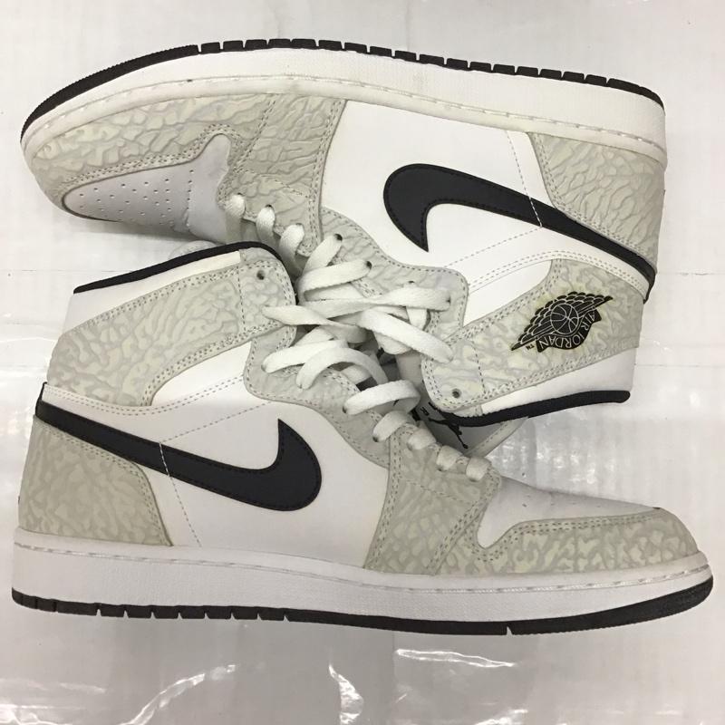 ナイキ NIKE スニーカー スニーカー 839115-106 AIR JORDAN 1 RETRO HIGH 27.5cm 27.5cm ロゴ、文字 白 / ホワイト / X 黒 / ブラック / X 灰 / グレー /  メンズ USED 古着 中古 10114265