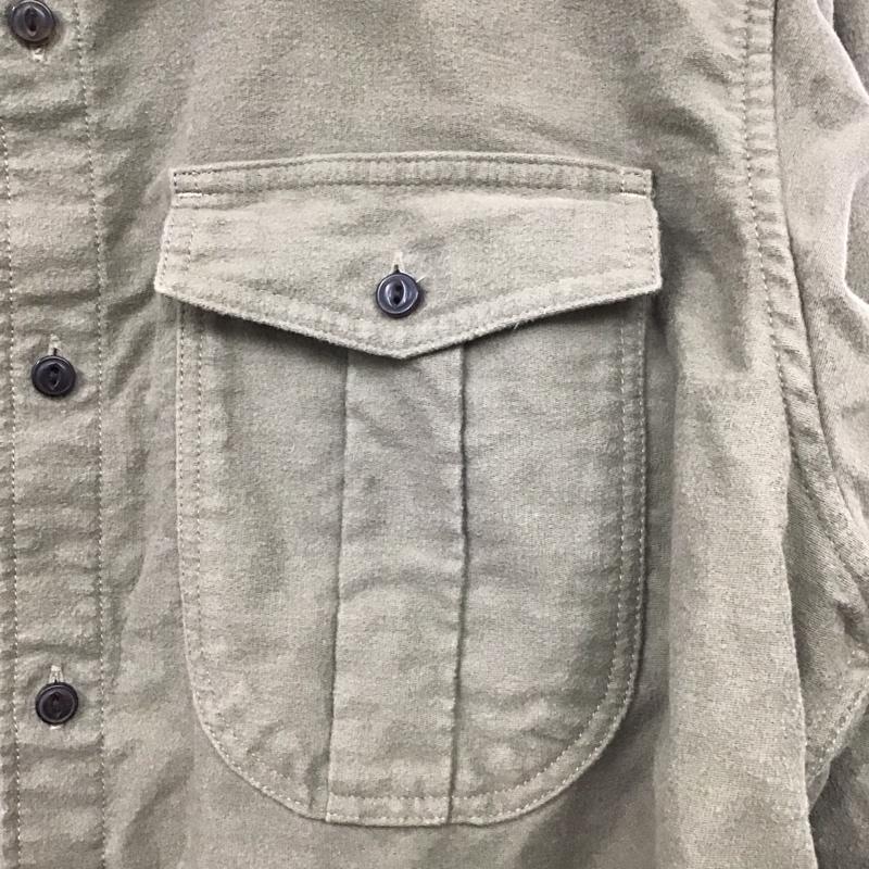 パタゴニア patagonia シャツ、ブラウス 長袖 53725fa19 長袖シャツ カラーシャツ L 無地 ベージュ / ベージュ /  メンズ USED 古着 中古 10134695