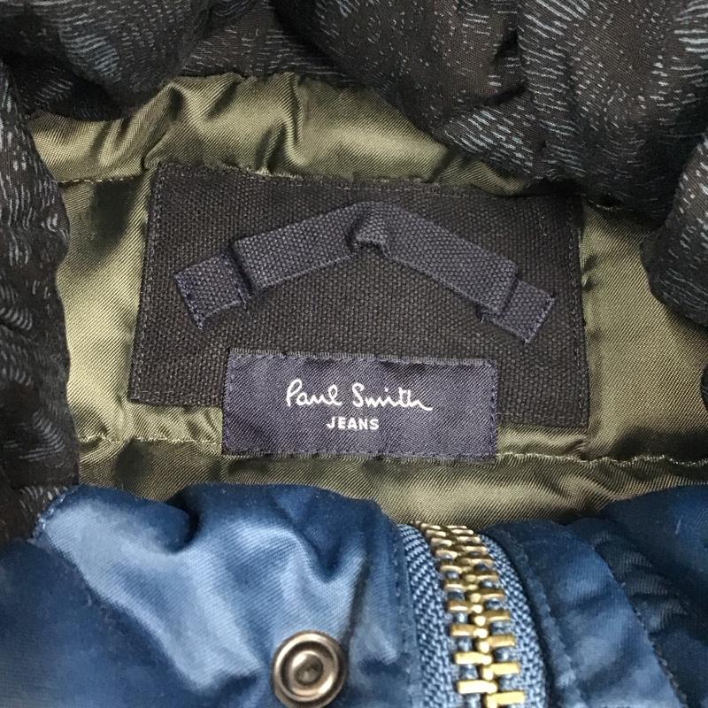 ポールスミス Paul Smith ジャケット、上着 ジャンパー、ブルゾン ジップアップロングジャケット アウター カジュアルジャケット ナイロンジャケット L 無地 紺 / ネイビー /  メンズ USED 古着 中古 10111790