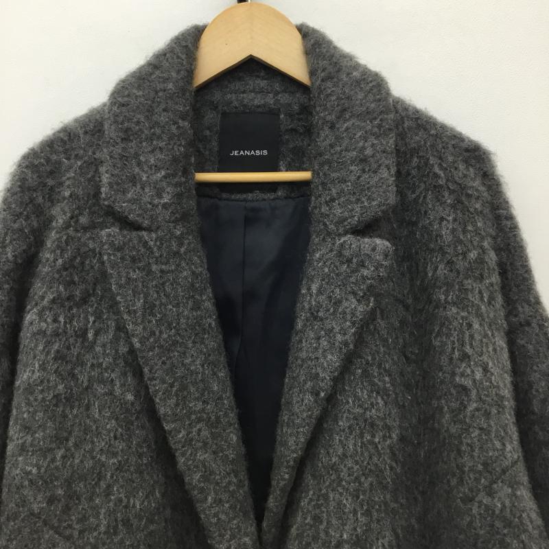 ジーナシス JEANASIS コート コート一般 JS070967AD FREE 無地 ダークグレー / ダークグレー /  レディース USED 古着 中古 10142547