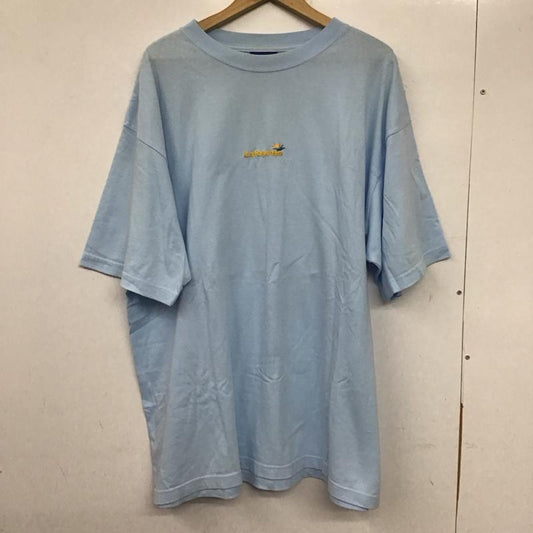 ラファイエット Lafayette Tシャツ 半袖 バックプリント クルーネック XL ロゴ、文字 水色 / ライトブルー /  メンズ USED 古着 中古 10140238