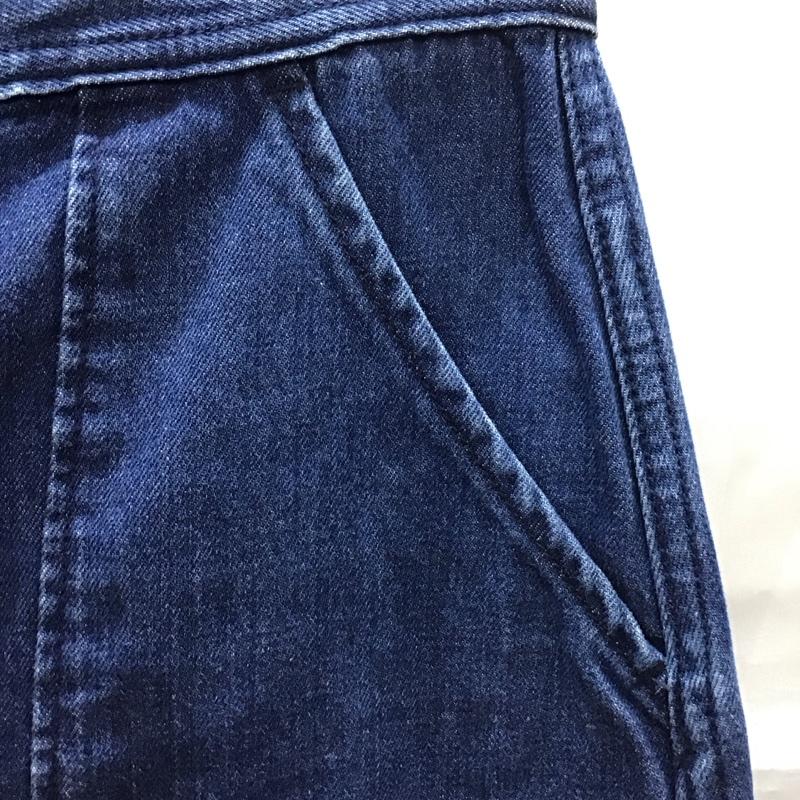 ロデオクラウンズ Rodeo Crowns スカート ひざ丈スカート フロントボタン デニム XS 無地 インディゴ / インディゴ /  レディース USED 古着 中古 10114882