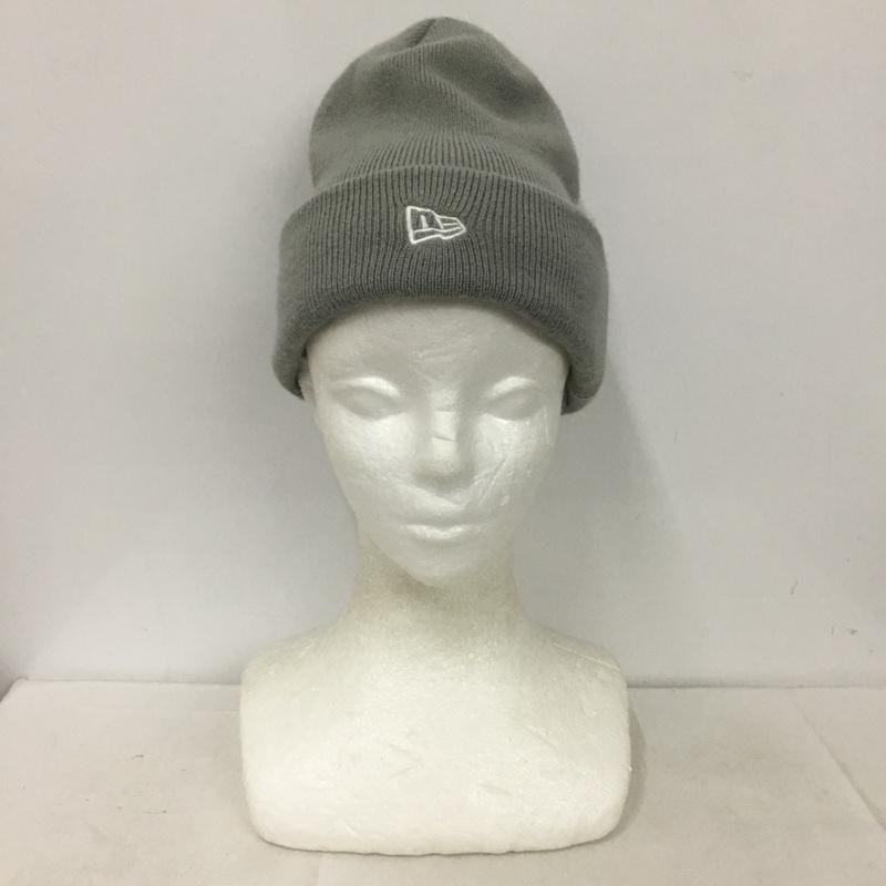 ニューエラ NEW ERA 帽子 ニット帽 ロゴ、文字 灰 / グレー /  メンズ USED 古着 中古 10136953