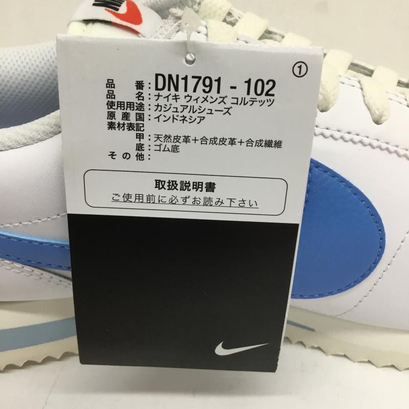 ナイキ NIKE スニーカー スニーカー WMNS CORTEZ ウィメンズ コルテッツ DN1791-102 タグ付 29.0cm ロゴ、文字 白 / ホワイト / X 水色 / ライトブルー /  メンズ USED 古着 中古 10107273