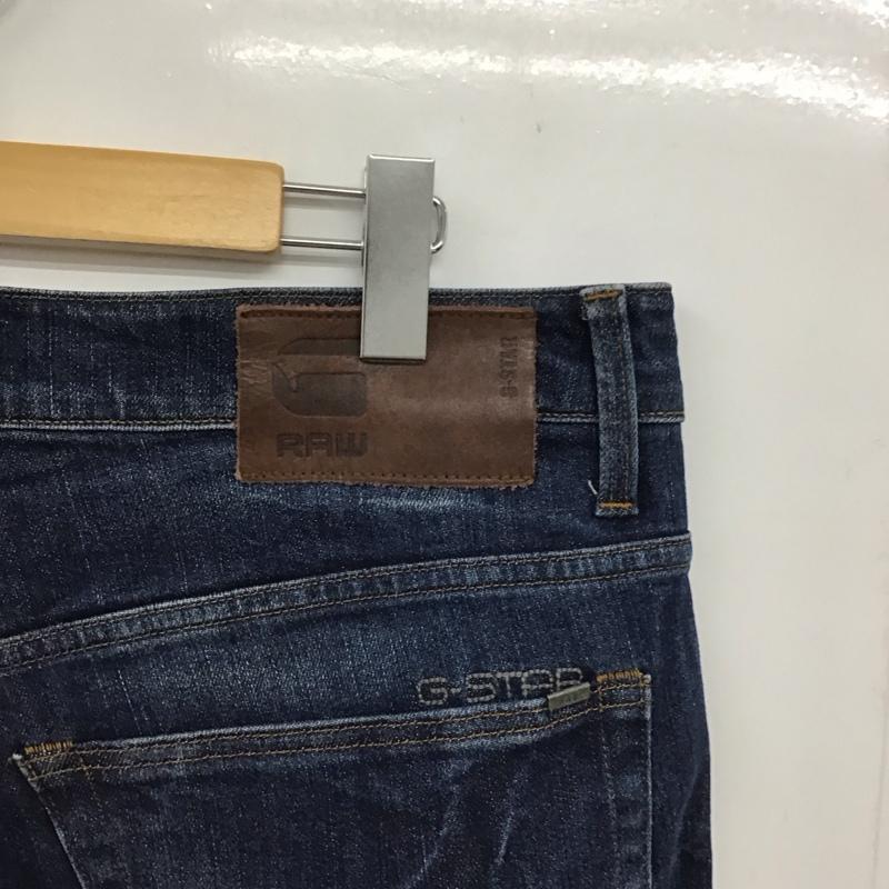 ジースターロゥ G-STAR RAW パンツ デニム、ジーンズ デニムパンツ スリムパンツ カジュアルパンツ ストレッチパンツ 34インチ ロゴ、文字 インディゴ / インディゴ /  メンズ USED 古着 中古 10148272