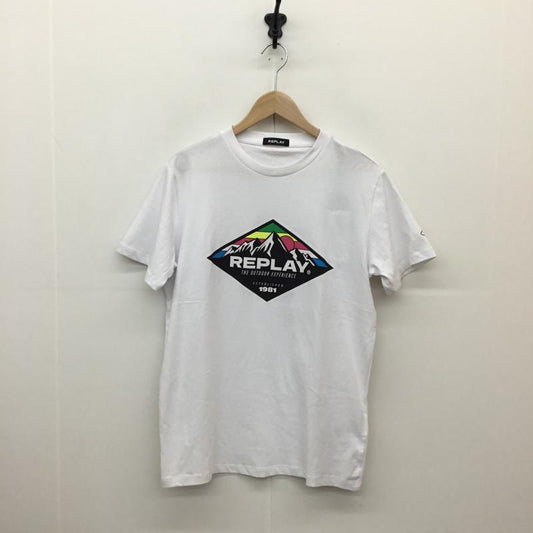 リプレイ REPLAY Tシャツ 半袖 REPLAY Tシャツ　M6299.000.22662G L プリント 白 / ホワイト /  メンズ USED 古着 中古 10127621