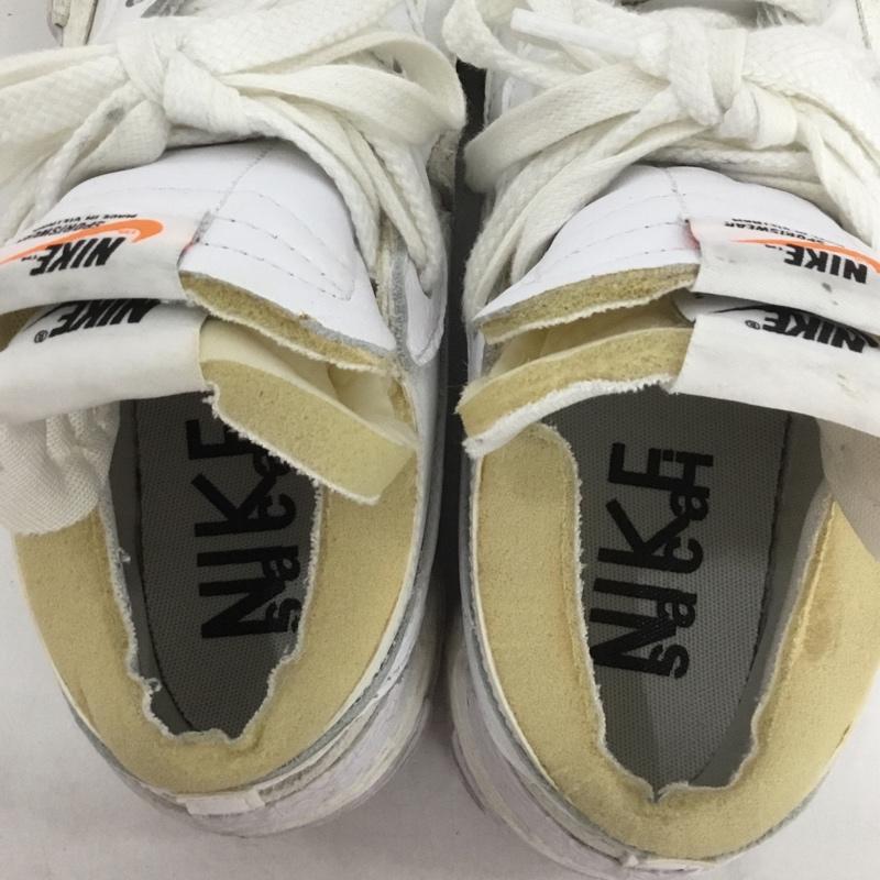 ナイキ NIKE スニーカー スニーカー DM6443-100 BLAZER LOW SACAI 24cm 24.0cm ロゴ、文字 白 / ホワイト /  レディース USED 古着 中古 10140024