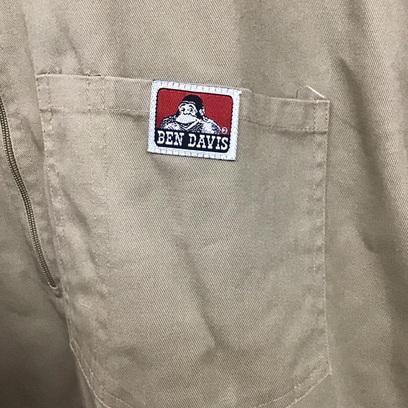 ベンデイビス BEN DAVIS シャツ、ブラウス 半袖 半袖シャツ 無地シャツ ポケットシャツ プルオーバーシャツ XXL ロゴ、文字 ベージュ / ベージュ /  メンズ USED 古着 中古 10130110