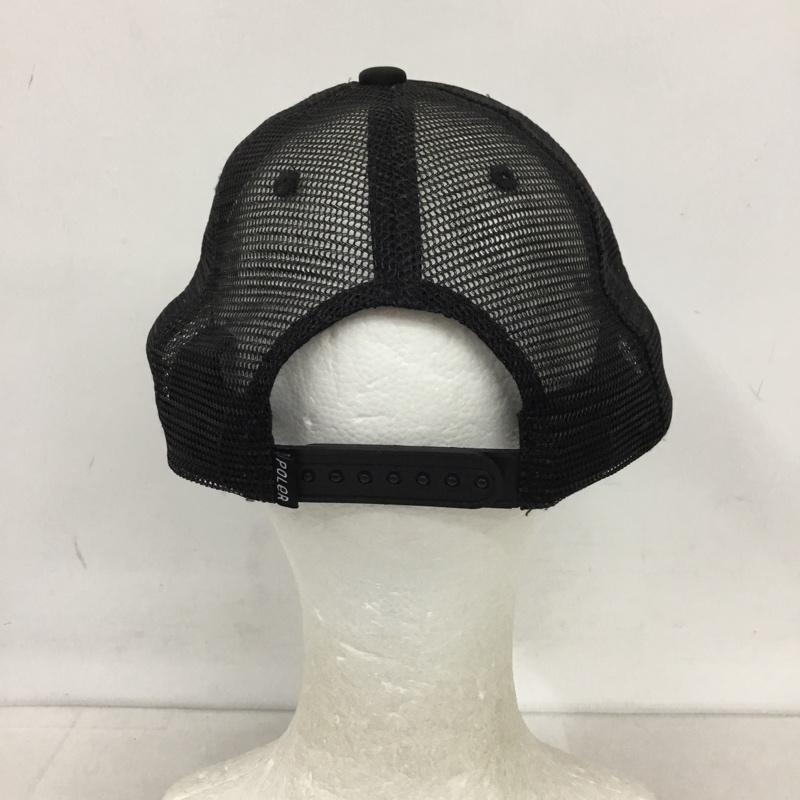 ポーラー POLeR 帽子 キャップ メッシュキャップ ロゴ、文字 黒 / ブラック /  メンズ USED 古着 中古 10122816