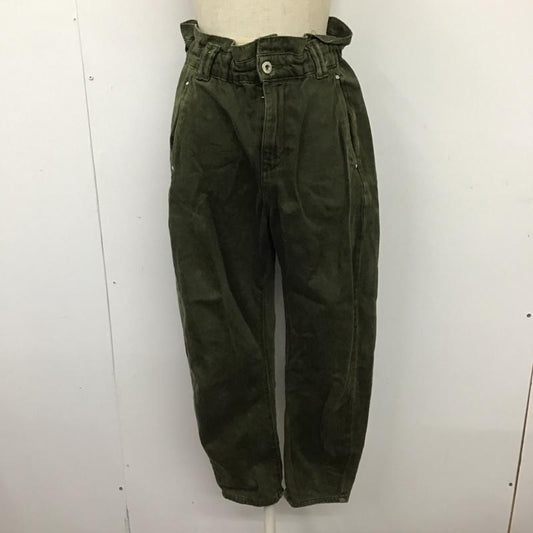 ザラ ZARA パンツ デニム、ジーンズ 5862 152 507 ハイウエスト 無地 カーキ / カーキ /  レディース USED 古着 中古 10124415
